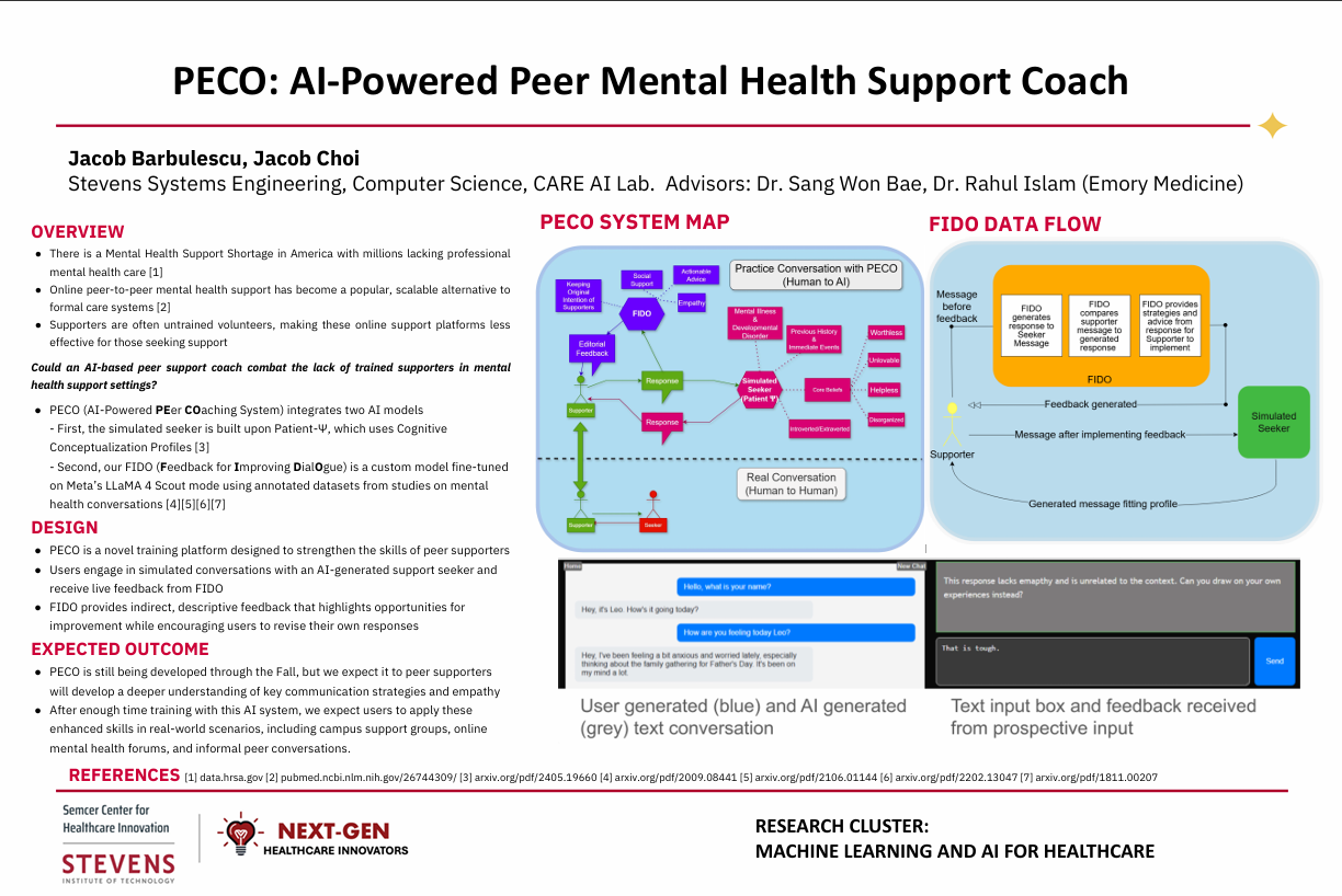 The research presentation poster